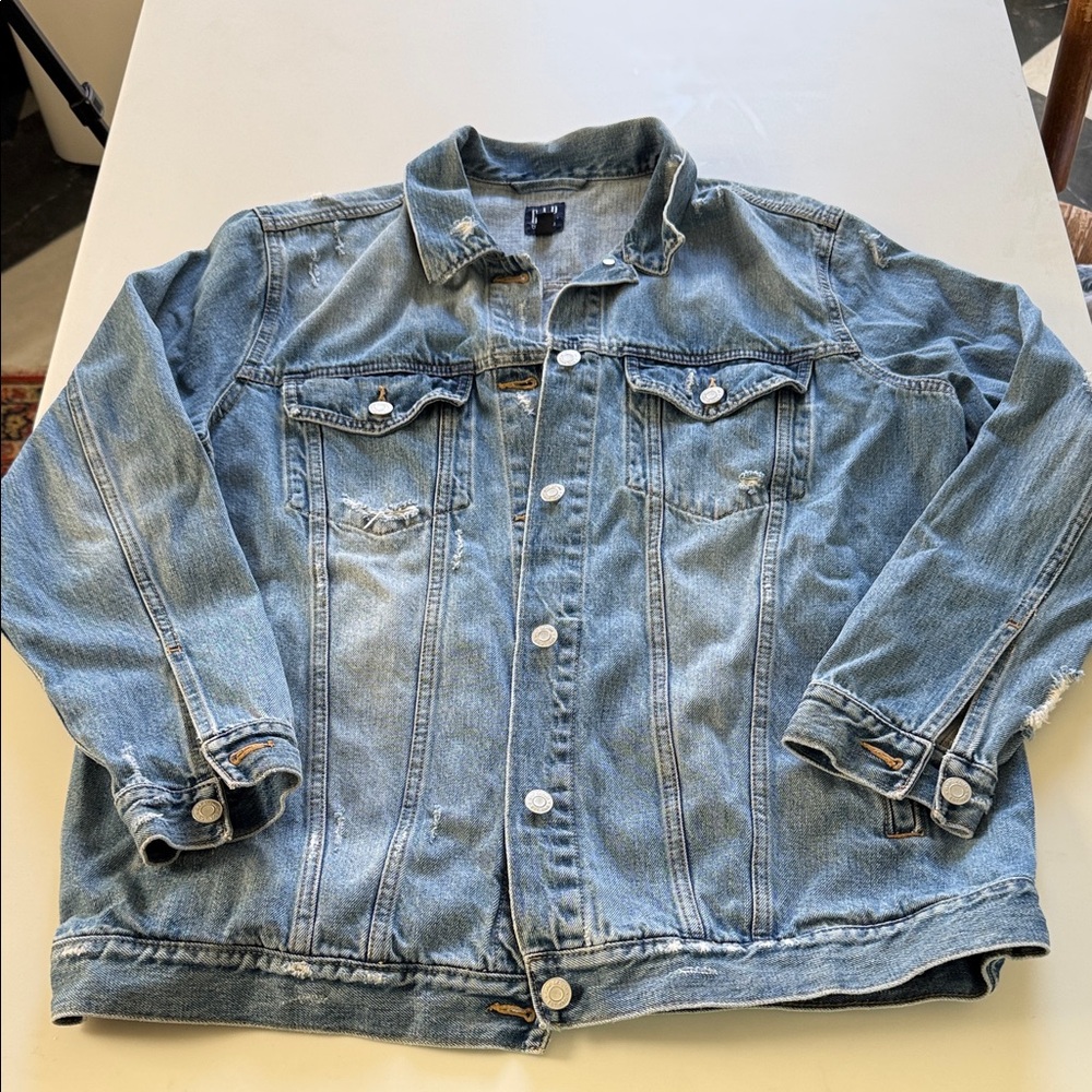 GAP Light Blue Denim Jacket Women’s L